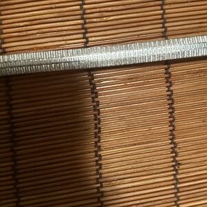 Vintage Made in Italy Sterling Silver Etched Omega Chain Bracelet